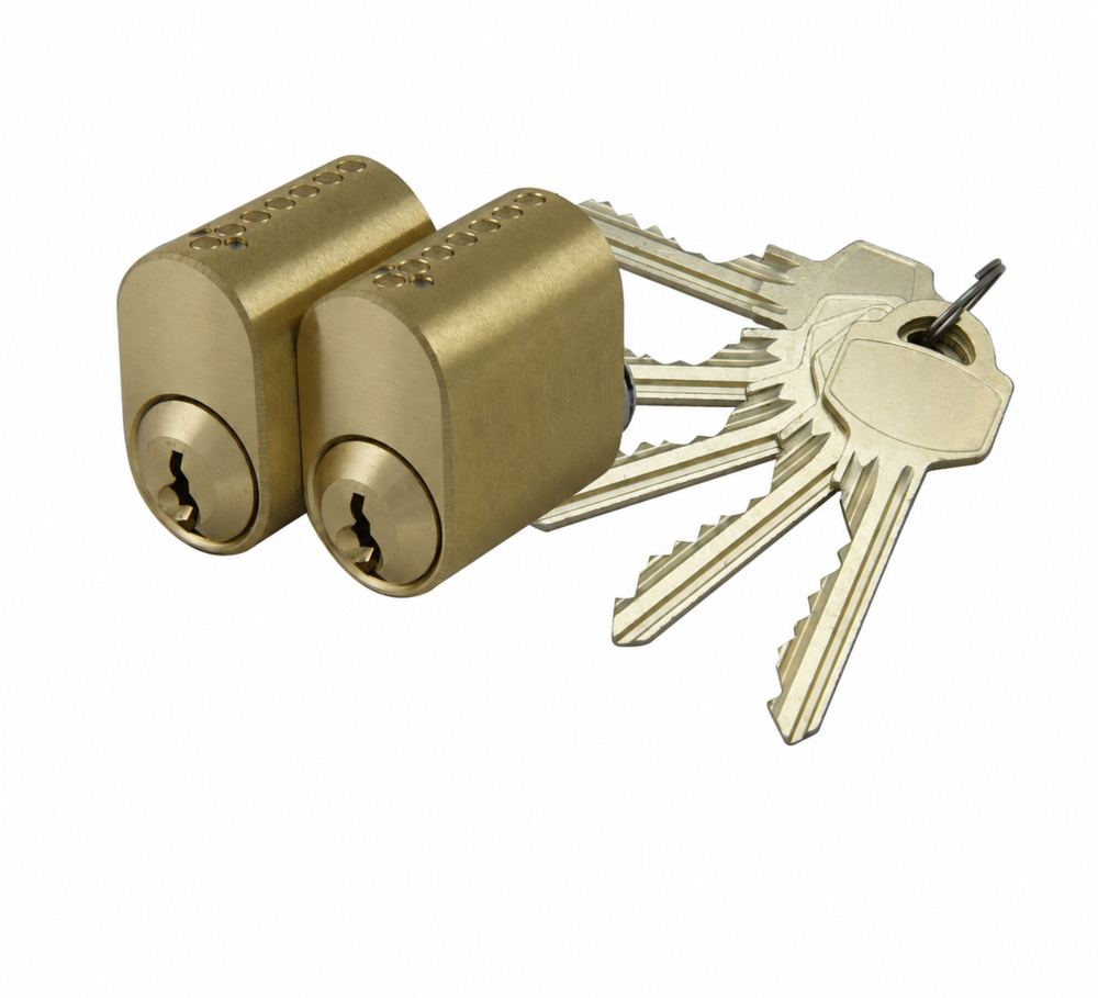 1540523-1 Cylinder, 2-pack - Millers, matte brass