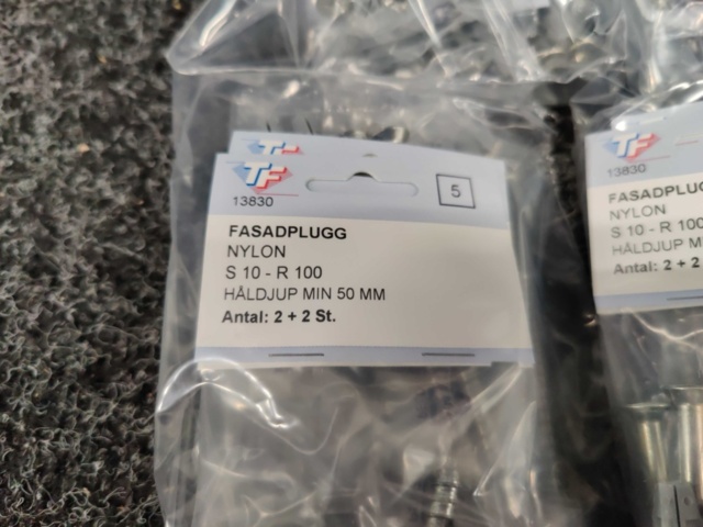 1552316-4 Fasadplugg Nylon S10 - R 100, Thuresson Fastening
