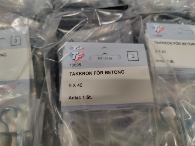 1552318-5 Takkrokar för betong 9x40, Thuresson Fastening