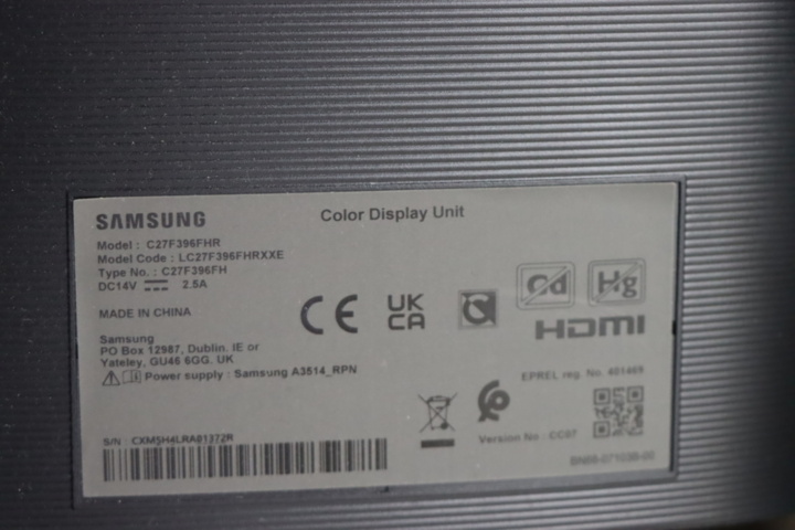 1296073-3 Skärm Samsung 27 tum med stativ