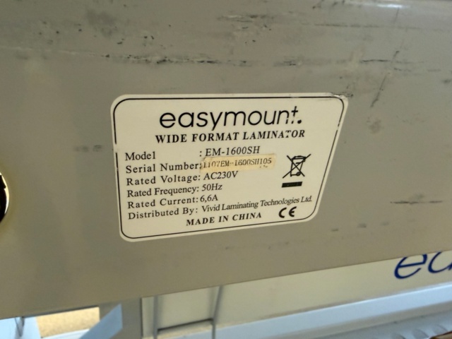 1554206-9 Laminating machine Easymount EM-1600SH