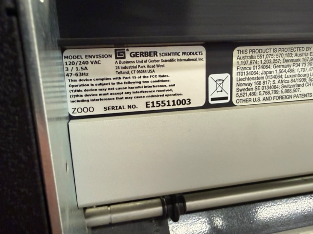 1554210-6 Printer & Cutting Plotter Gerber with accessories