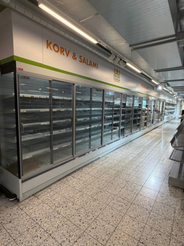 1552332-1 Mejerikyl med skjutdörrar