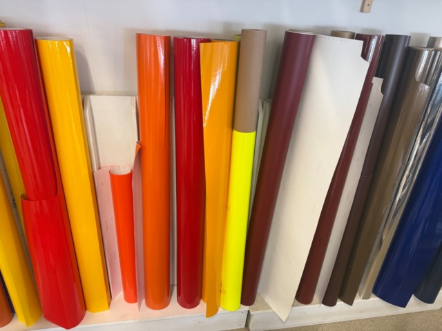 1554211-6 Lot of vinyl rolls