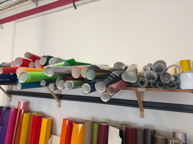 1554211-13 Lot of vinyl rolls