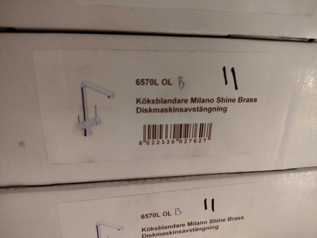 1554273-6 Köksblandare - iCrolla, Milano 6570 OL B, diskmaskinsavstängning