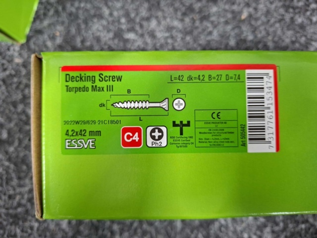 1554314-5 4,000 pcs Trall screw banded 4.2x42mm, Essve