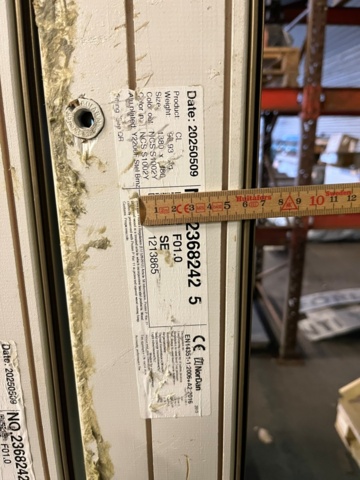 1554430-3 Nor Dan säkerhetsglas 3 st 1380x2480 mm