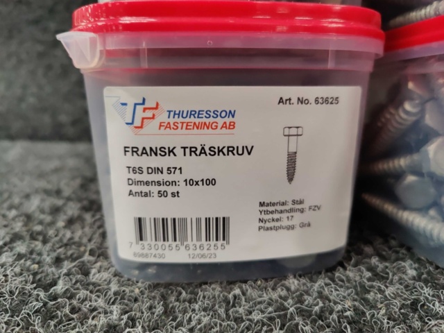 1551970-3 300 st Fransk Träskruv 10x50mm, Arne Thuresson