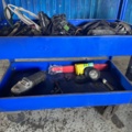 1405950-4 2 workshop trolleys – metal and plastic