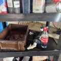 1405950-6 2 workshop trolleys – metal and plastic