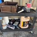 1405950-7 2 workshop trolleys – metal and plastic