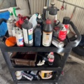 1405950-8 2 workshop trolleys – metal and plastic