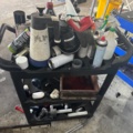 1405950-10 2 workshop trolleys – metal and plastic