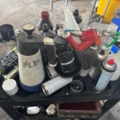 1405950-13 2 workshop trolleys – metal and plastic
