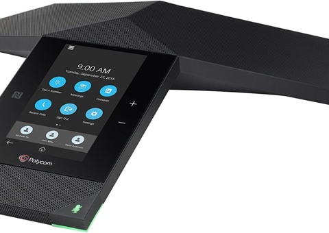 Konferenstelefon - Polycom Trio 8800, 5-tums pekskärm, WiFi och Bluetooth