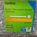 1554453-3 5400 pcs Drywall screws 3.9x30mm, Essve