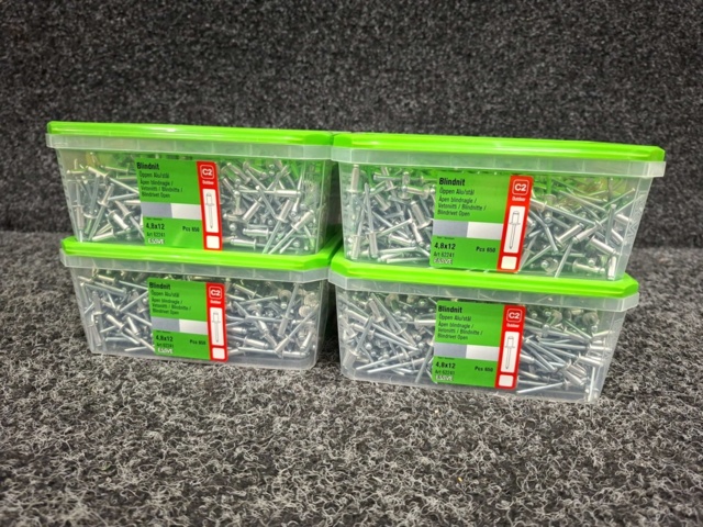 1554473-2 2600 st Blindnit 4.8x12mm, Essve