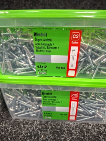 1554473-3 2600 st Blindnit 4.8x12mm, Essve