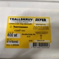 1552239-7 8000 st Trallskruv bandad 4,8x47mm, Silver