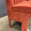 1554600-9 Restaurant sofas with gold-plated footrests