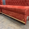 1554600-14 Restaurant sofas with gold-plated footrests