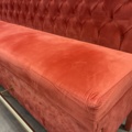 1554600-16 Restaurant sofas with gold-plated footrests