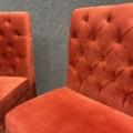 1554600-21 Restaurant sofas with gold-plated footrests