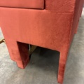 1554600-24 Restaurant sofas with gold-plated footrests