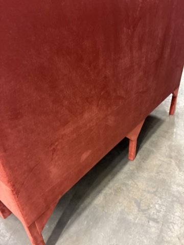 1554600-25 Restaurant sofas with gold-plated footrests