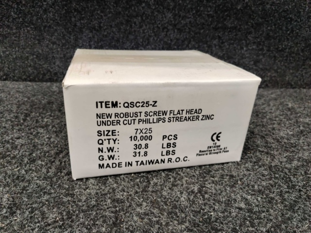 1552294-1 10.000 st Skruv QSC25-Z 7x25mm
