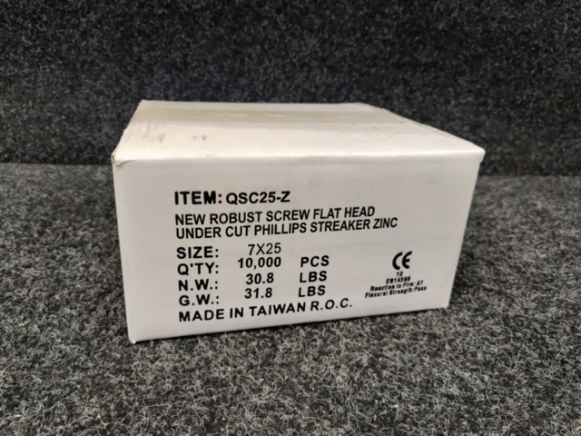 1552296-2 10.000 st Skruv QSC25-Z 7x25mm