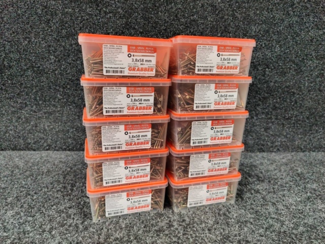 1552302-1 5000 pcs OSB chips, plyfa & socket screw 3.8x58mm, Grabber