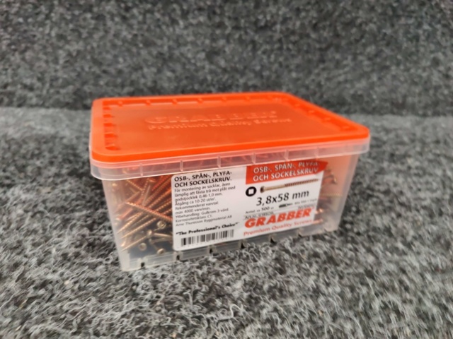 1552302-5 5000 pcs OSB chips, plyfa & socket screw 3.8x58mm, Grabber
