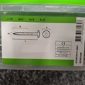 1554642-4 400 pcs Wood screw 6.0x120mm, Essve
