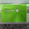 1554642-5 400 pcs Wood screw 6.0x120mm, Essve