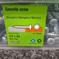 1554644-4 400 pcs Concrete screw 7.5x92mm, Essve
