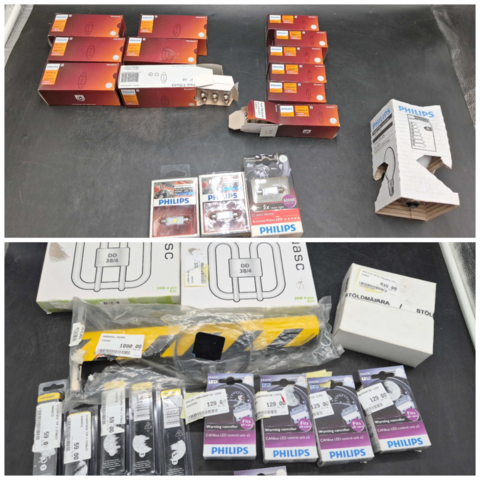 1512129-1 Mixed electrical & automotive material lot – Philips, Nasc, Stanley