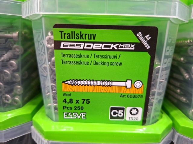 1554651-4 2000 pcs Trall screw 4.8x75mm, Essve