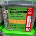 1554654-4 1200 st Träskruv 5.0x70mm, Essve