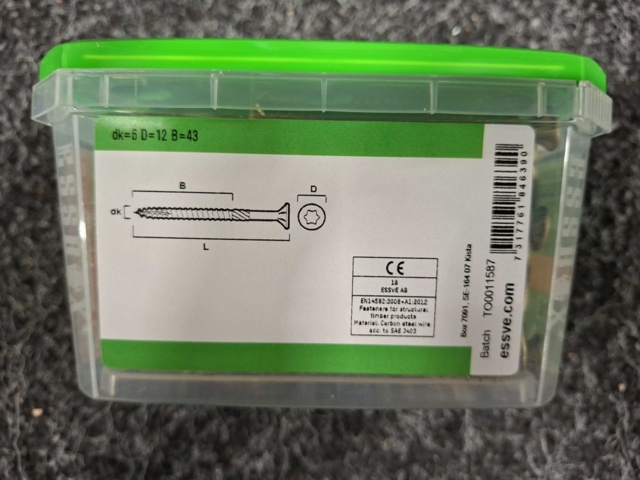 1554657-6 Träskruv 6.0x80mm, Essve