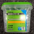 1554658-4 15 pcs Packs Wood Screws 5.0x30, 5.0x35 & 5.0x25mm, Essve