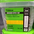 1554659-3 16 pcs Packs Wood Screws, Essve