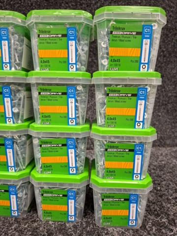 1554660-3 16 pcs Packs Wood Screw 4.0x45mm, Essve