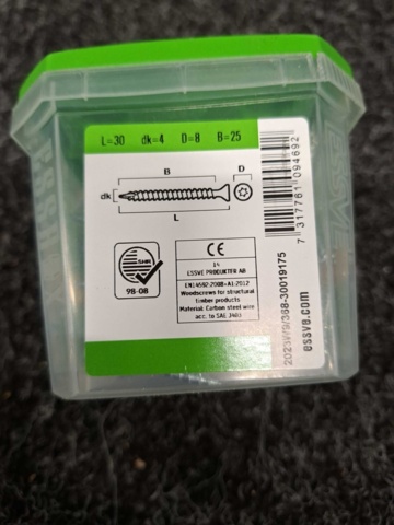 1554662-11 17 pcs Packs Wood Screws, Essve