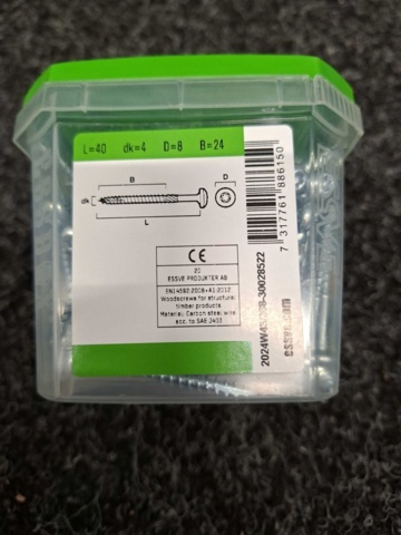 1554662-13 17 pcs Packs Wood Screws, Essve