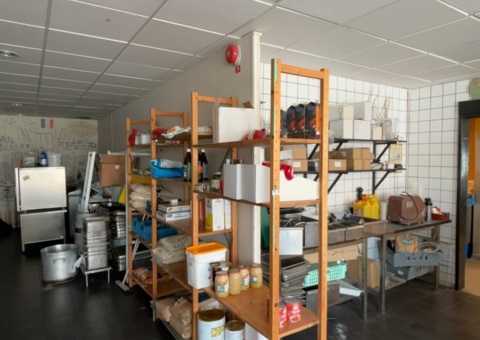Various restaurant equipment and kitchen supplies