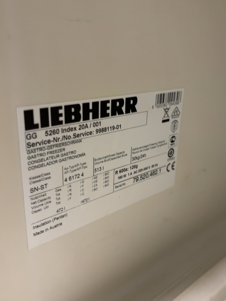 1548908-2 Freezer - Liebherr GG 5260