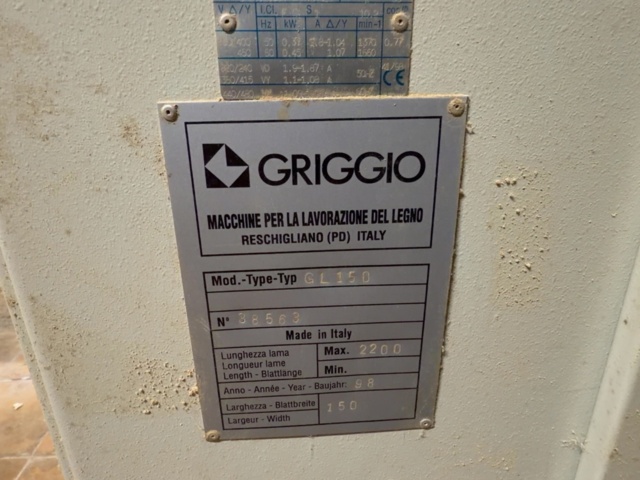 1531228-7 Griggio GL 150 Kantputs med nytt matarverk – 1998 – Provkörd och fungerande