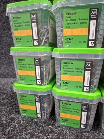 1554650-2 3000 pcs Trall screw 4.2x42mm, Essve